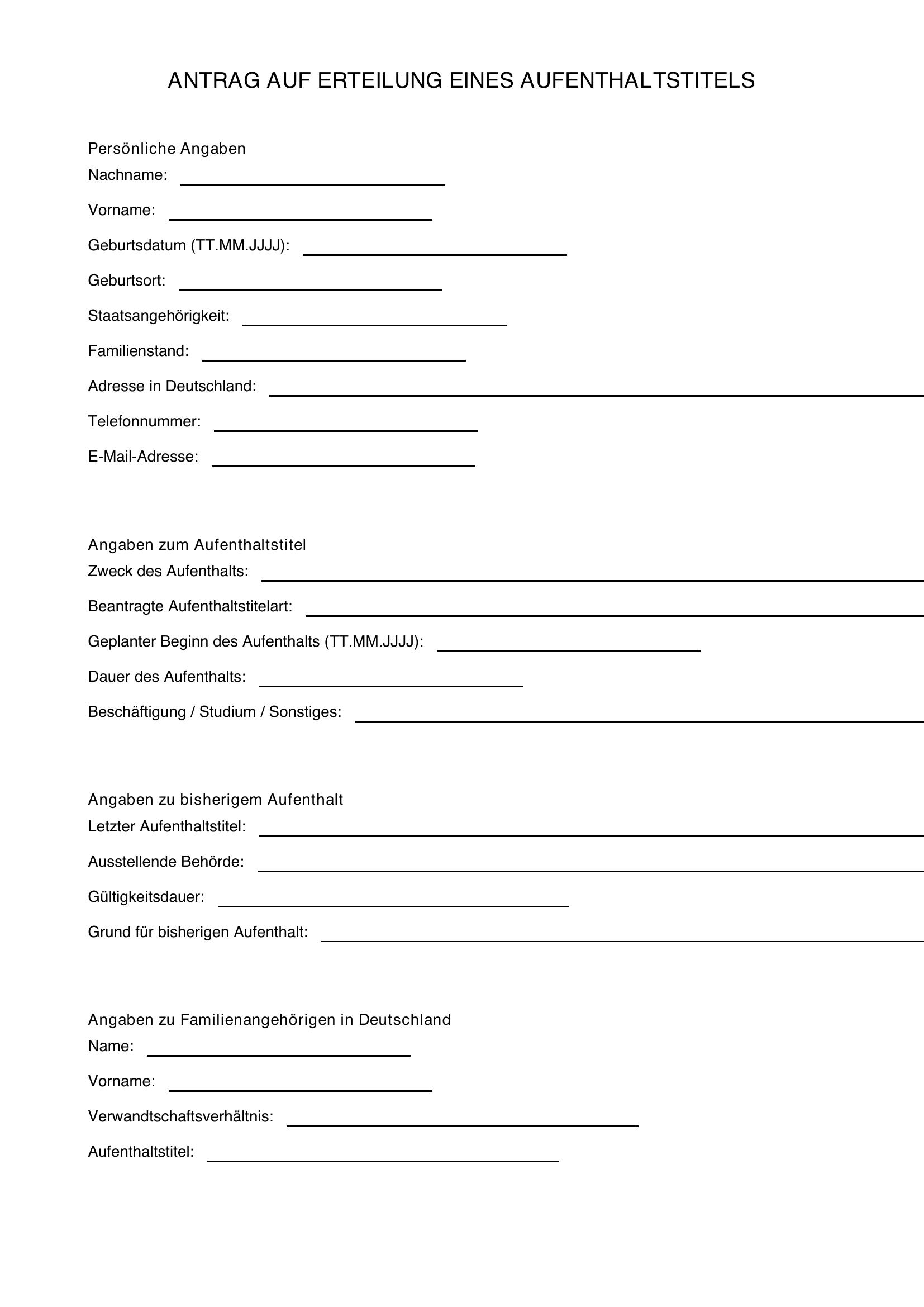 Antrag Aufenthaltstitel Nürnberg